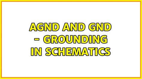AGND and GND .